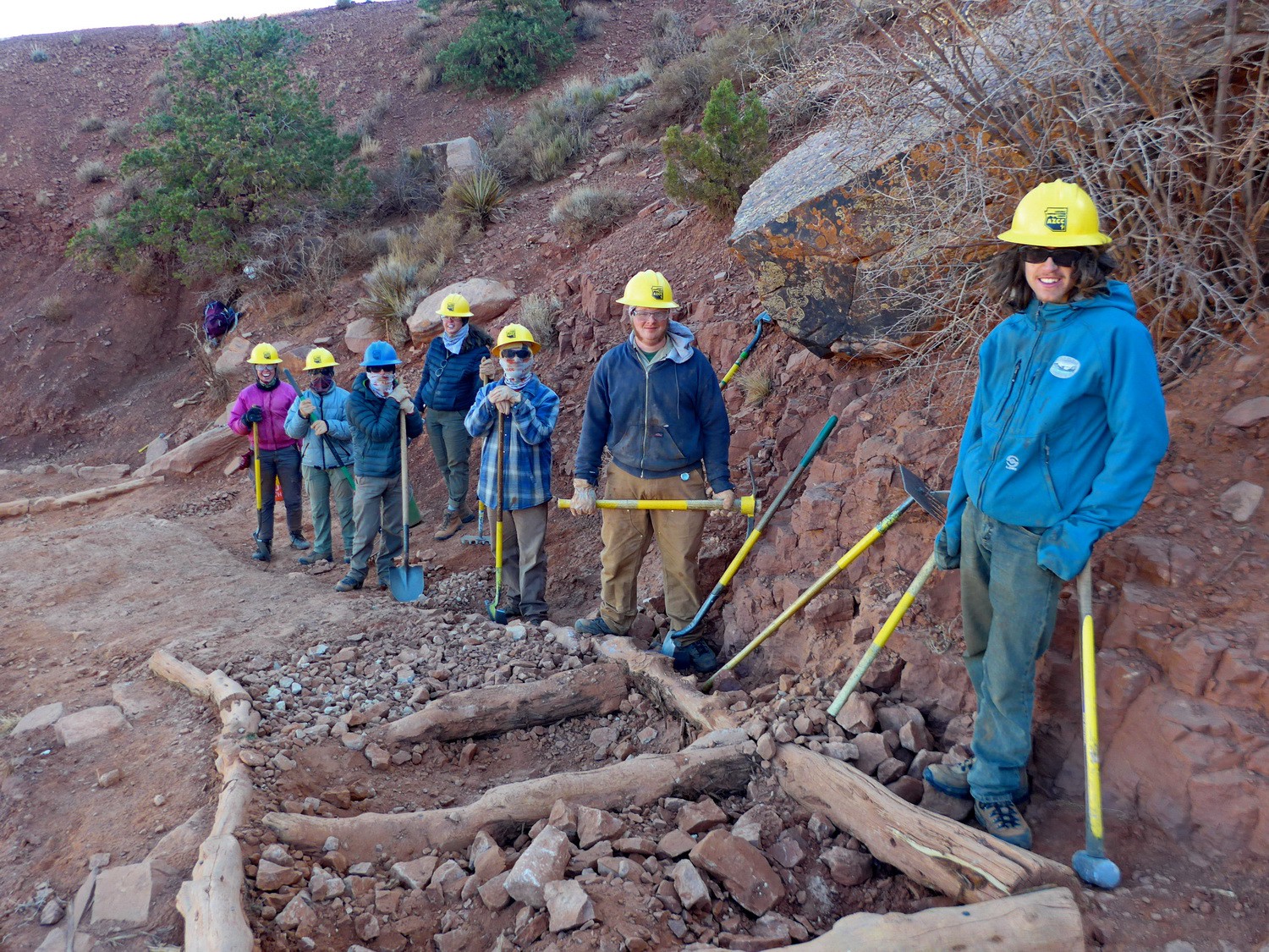 Maintenance on the South Kaibab Trail